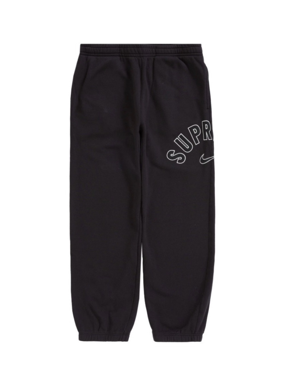 Black supreme x Nike sweatpants